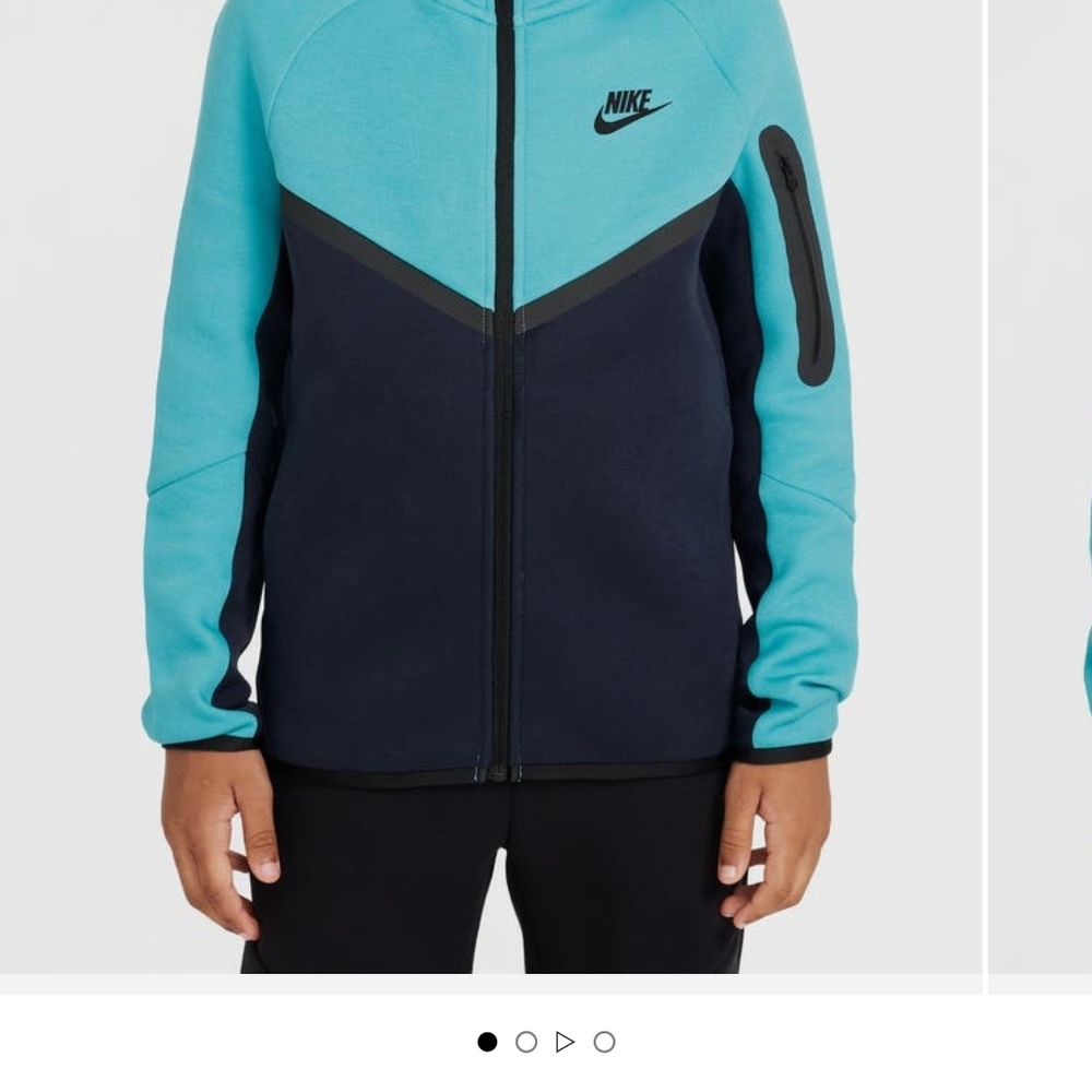 Nike Blue and Navy Zip-Up Jacket